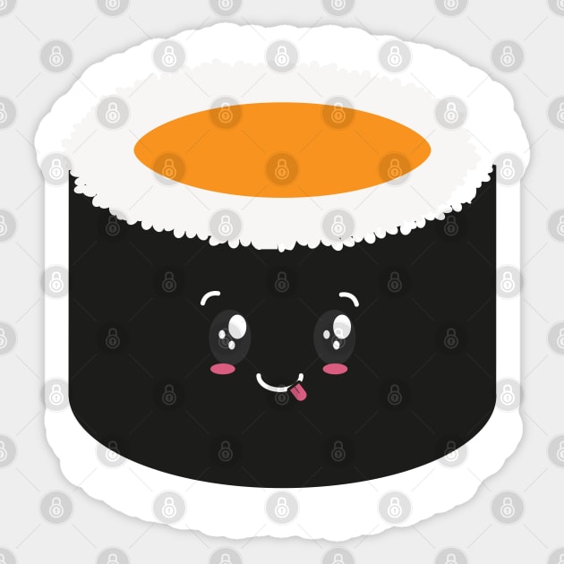 Cute Maki Sushi Kawaii Sticker by IstoriaDesign